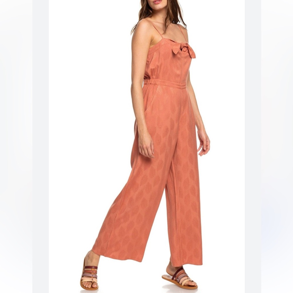 Roxy “Feel The Retro Spirit” Jumpsuit in Cedar Wood Color- Size Small